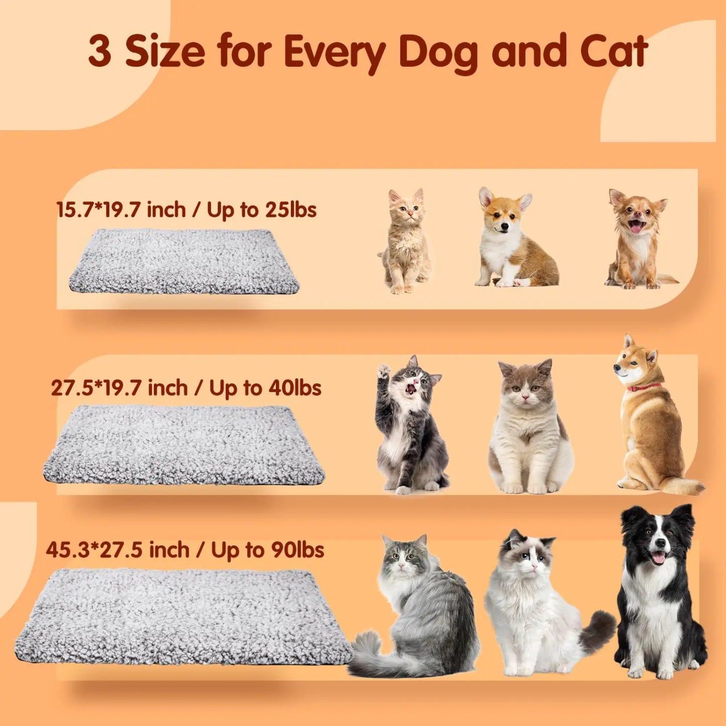 Self-Heating Pet Mat for Dogs and Cats in Winter